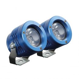 Paire de feux auxiliaires Lampa LED O-Lux 12V bleues