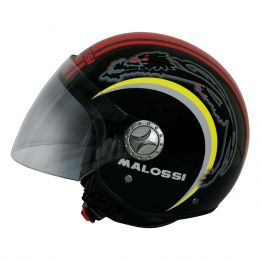 Casco Jet Malossi Nero Lucido