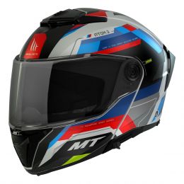 Casque Modulable MT Helmets Atom 2 SV Bast A0 Noir Rouge Bleu Mat