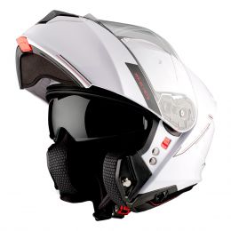 Modular Helm MT Helmets Genesis SV Solid A0 Weiß Glänzend