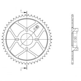 CORONA IN ACCIAIO PASSO 428 - Z 42 DENTI (DIS.00021)