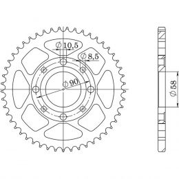 CORONA IN ACCIAIO PASSO 428 - Z 35 DENTI (DIS.10201)