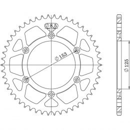 CORONA IN ACCIAIO PASSO 520 - Z 47 DENTI (DIS.10212)