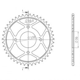 CORONA IN ACCIAIO PASSO 530 - Z 35 DENTI (DIS.10402)