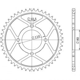 CORONA IN ACCIAIO PASSO 530 - Z 48 DENTI (DIS.10603)