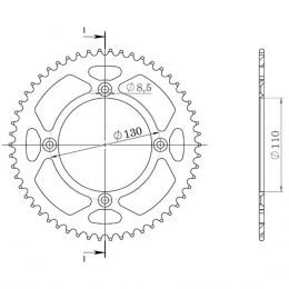 CORONA IN ALLUMINIO PASSO 420 - Z 49 DENTI (DIS.11104)