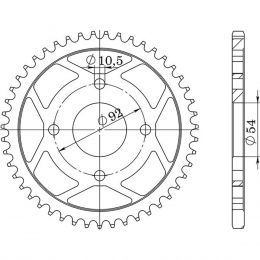 CORONA IN ACCIAIO PASSO 420 - Z 47 DENTI (DIS.12112)