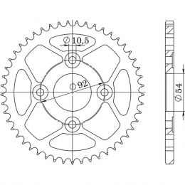 CORONA IN ACCIAIO PASSO 428 - Z 45 DENTI (DIS.12202)