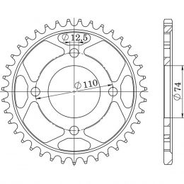 CORONA IN ACCIAIO PASSO 530 - Z 36 DENTI (DIS.12401)