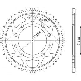 CORONA IN ACCIAIO PASSO 530 - Z 48 DENTI (DIS.12607)