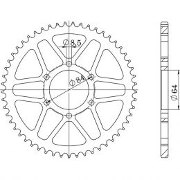 CORONA IN ACCIAIO PASSO 428 - Z 47 DENTI (DIS.14200)