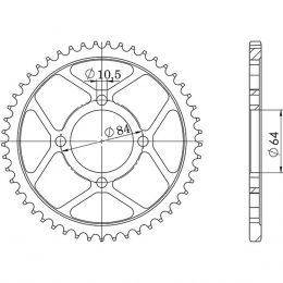 CORONA IN ACCIAIO PASSO 428 - Z 51 DENTI (DIS.14210)