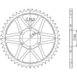 CORONA IN ACCIAIO PASSO 530 - Z 43 DENTI (DIS.14400)