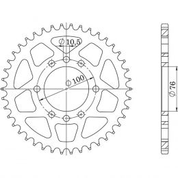 CORONA IN ACCIAIO PASSO 520 - Z 46 DENTI (DIS.14401)