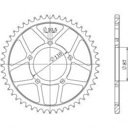 CORONA IN ACCIAIO PASSO 525 - Z 49 DENTI (DIS.14404)