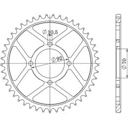 CORONA IN ACCIAIO PASSO 530 - Z 33 DENTI (DIS.16400)