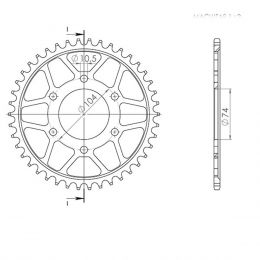 CORONA IN ACCIAIO PASSO 530 - Z 40 DENTI (DIS.16401)