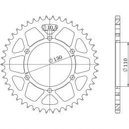 CORONA IN ACCIAIO PASSO 520 - Z 38 DENTI (DIS.16500)