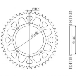 CORONA IN ACCIAIO PASSO 520 - Z 38 DENTI (DIS.16600)