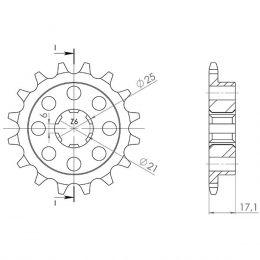 PIGNONE PASSO 530 - Z 15 DENTI (DIS.20403)