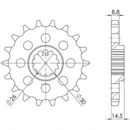 PIGNONE PASSO 530 - Z 18 DENTI (DIS.20801)