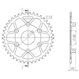 CORONA IN ACCIAIO PASSO 520 - Z 41 DENTI (DIS.35201)