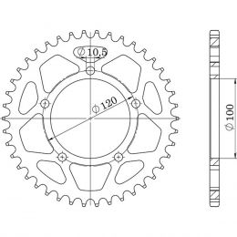 CORONA IN ACCIAIO PASSO 520 - Z 40 DENTI (DIS.35801)