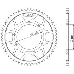 CORONA IN ACCIAIO PASSO 420 - Z 48 DENTI (DIS.47103)