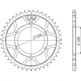 CORONA IN ACCIAIO PASSO 525 - Z 42 DENTI (DIS.50609)