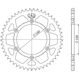 CORONA IN ACCIAIO PASSO 520 - Z 38 DENTI (DIS.71304)