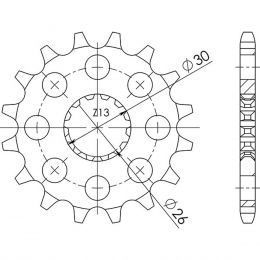 PIGNONE PASSO 525 - Z 17 DENTI (DIS.88600)