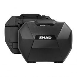 SHAD SH38X expandable side cases pair carbon look 3P System