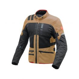 Veste hydroscud T.UR de transfert noire/sable à 2 couches approuvée