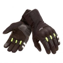 T.UR TR-P Hydroscud Black Fluorescent Yellow Waterproof Summer Gloves Approved