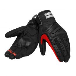 Gants d'été imperméables T.UR g-five Hydroscud noirs et rouges approuvés