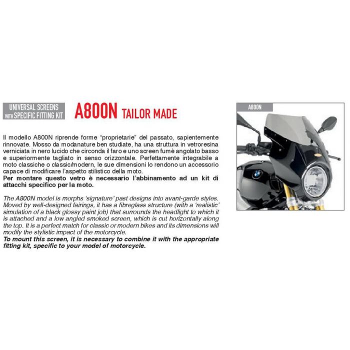 Cupolino moto GIVI A800N 