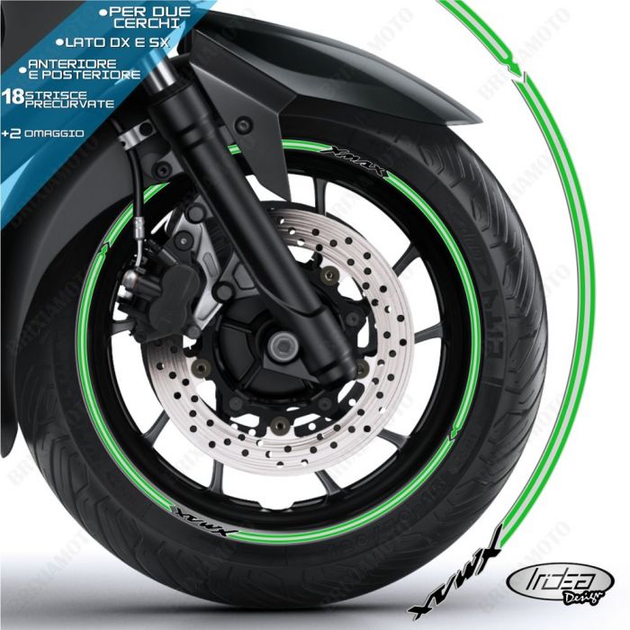 Adesivi cerchi moto IRIDEA DESIGN -WHE-DUC-MUL-SPO-WH-BK