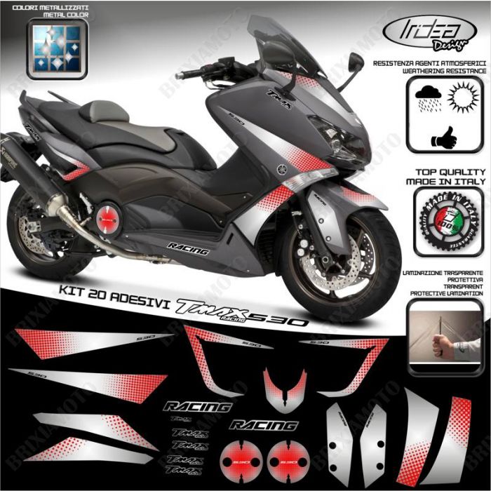 Adesivi YAMAHA kit 20 logo stickers moto scooter motocross TMAX