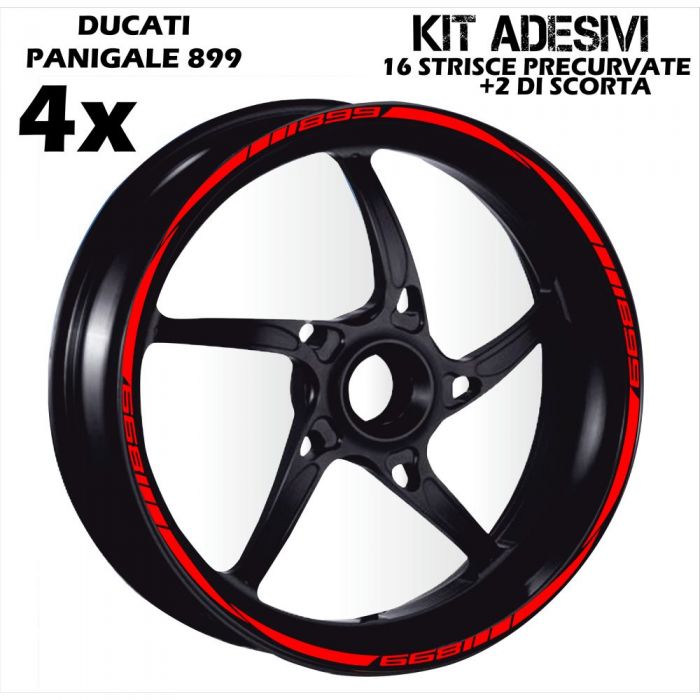 Adesivi cerchi moto IRIDEA DESIGN -WHE-DUC-MUL-SPO-WH-BK 