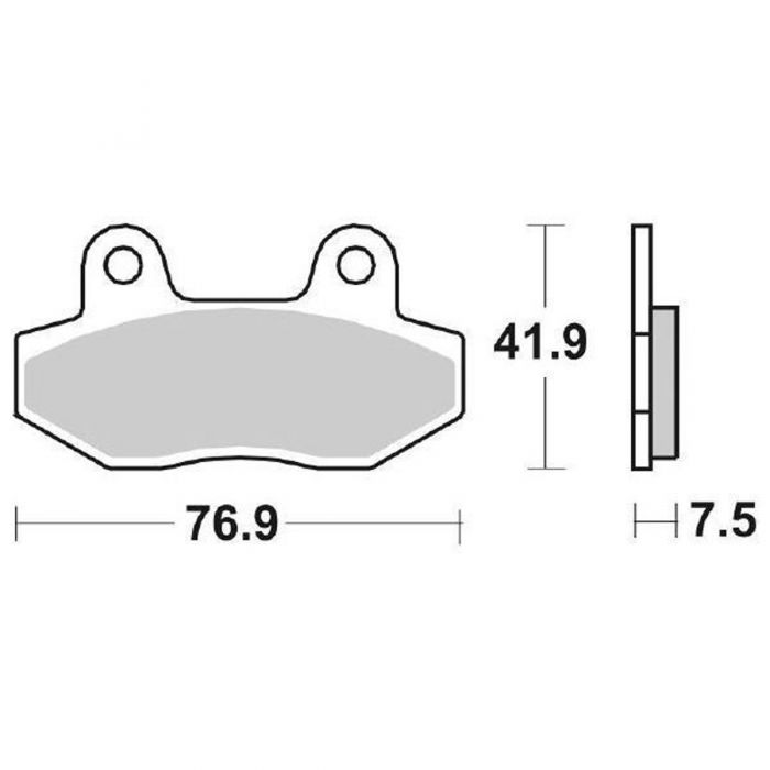 Pastiglie freni moto SBS 814HS 