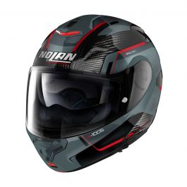 NOLAN U15000691043 casco modulare x-1005 u. carbon undercover n-com 043  bianco zaffiro rosso