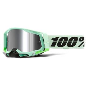 Motocross Maske 100% Racecraft 2 Palomar Silber Mirror Linse