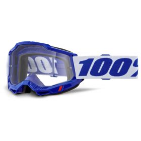 Motocross Maske 100% Accuri 2 Blau Blau Mirror Linse