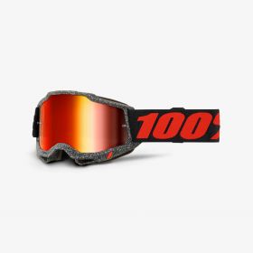 100% Accuri 2 Huaraki Red Mirror Linse Motocross Maske