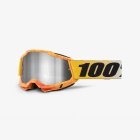 100% Accuri 2 Motocrossmaske Breed Silber Spiegel Linse