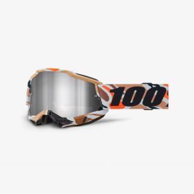 100% Accuri 2 Floh Motocross-Brille mit silbernem Spiegelglas