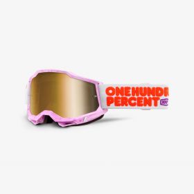 100% Accuri 2 Hundreds Motocross Maske Gold Mirror Linse