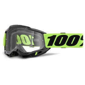 Motocross Maske 100% Accuri 2 Enduro Neon Gelb Doppelte Linse