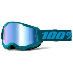 Motocross Maske 100% Strata 2 Stone Blau Mirror Linse