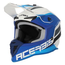 Casco Cross Bambino ACERBIS Profile Junior Nero Azzurro Arancio